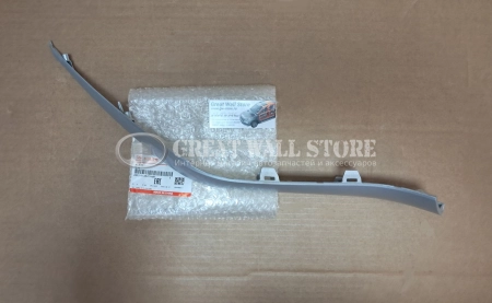 Накладка (молдинг) переднего бампера верхняя правая "серебро" Haval M6 (ОРИГИНАЛ)