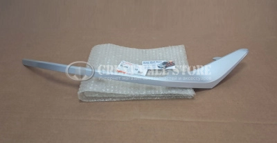 Накладка (молдинг) переднего бампера нижняя правая "серебро" Haval M6 (ОРИГИНАЛ)