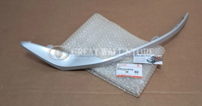 Накладка (молдинг) переднего бампера нижняя левая "серебро" Haval M6 (ОРИГИНАЛ)