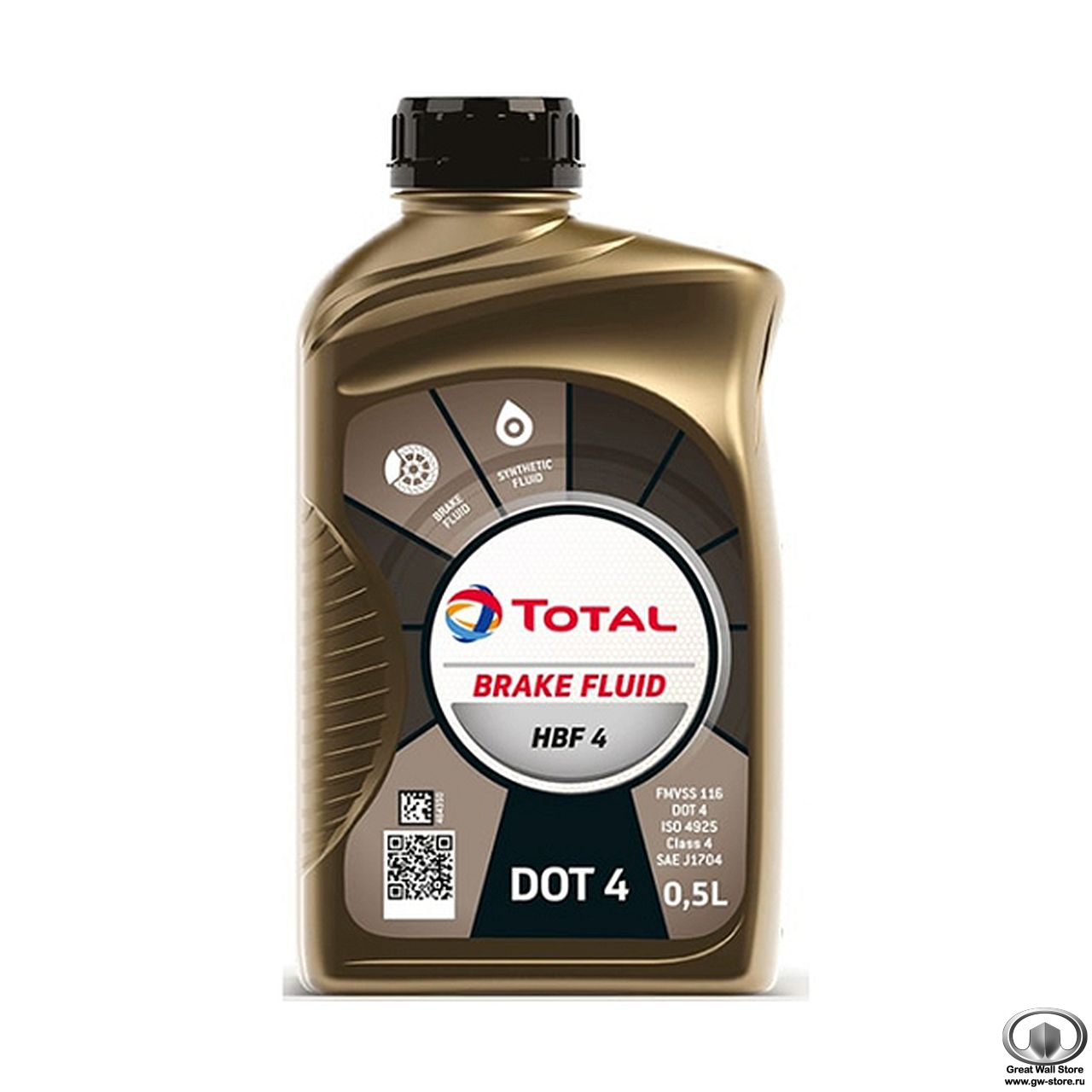 Жидкость тормозная TOTAL DOT-4 HBF4 (0,5л)