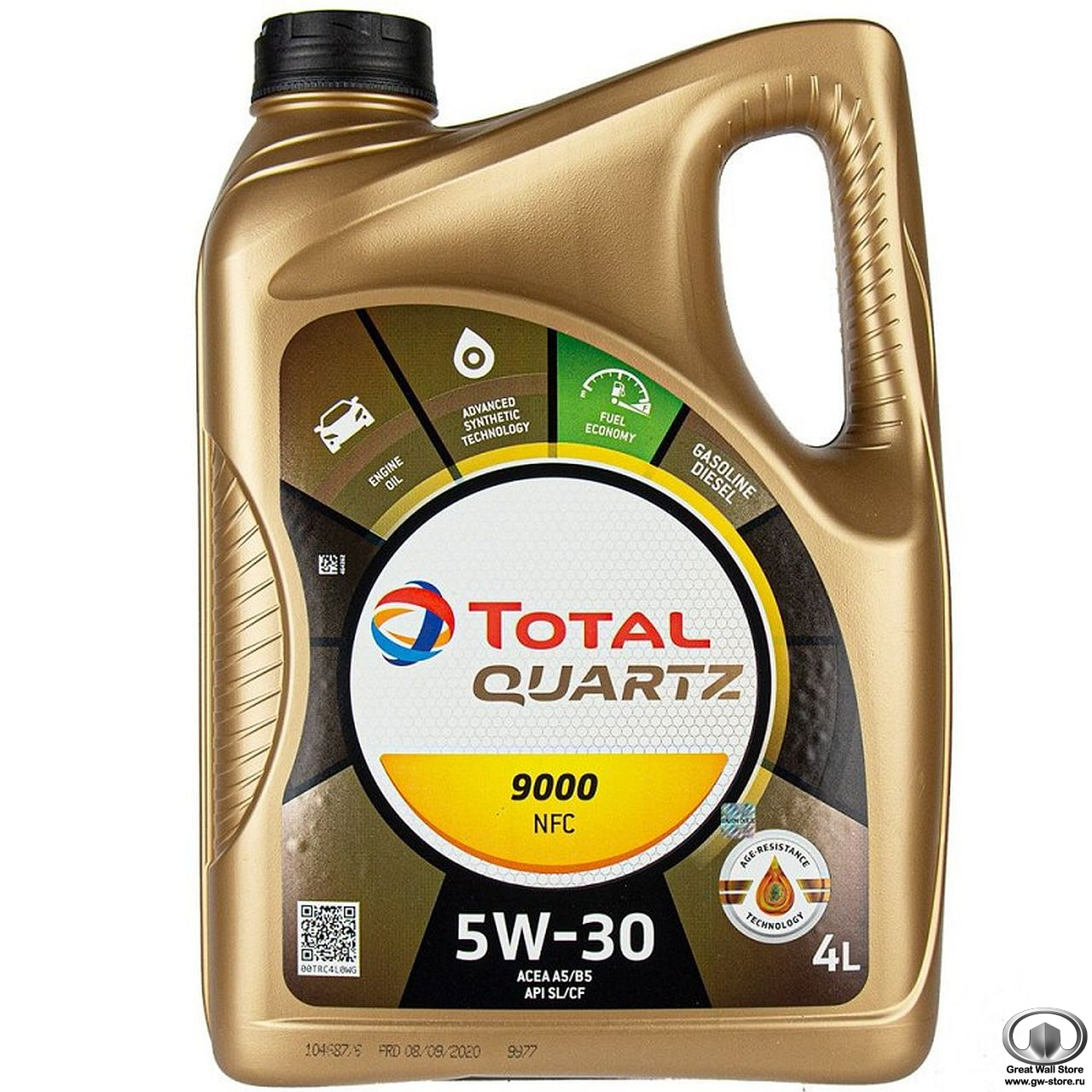 Масло моторное синтетическое TOTAL QUARTZ 9000 FUTURE NFC 5W30 (4л)