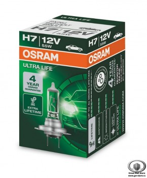 Лампа галогенная H7 Osram Ultra Life 12V 55W