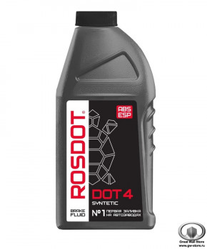 Жидкость тормозная ROSDOT DOT-4 (455г)