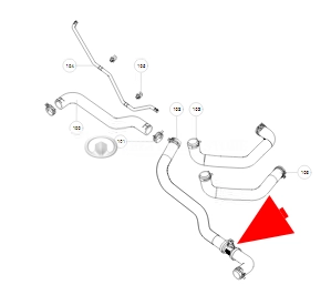 Датчик температуры охлаждающей жидкости (в патрубке радиатора) Haval M6, H5 II-покол., H9 II-поколен., GW Poer KingKong, Tank 300, 500 2.0 (ОРИГИНАЛ)