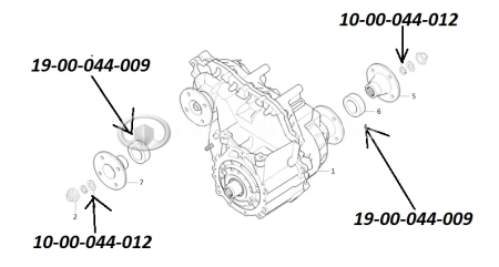 Сальник раздат.коробки переднего и заднего фланцев GW эл.рк Hover, Safe, Sailor, Wingle (42x62x12 1802021-SY)