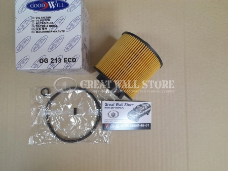 Фильтр масляный (картридж) Geely COOLRAY, Atlas PRO (GOODWILL аналог 1056022300, 1056024400)