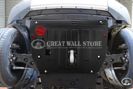 Защита картера и КПП (+ комплект крепежа) сталь 1.4мм Haval Dargo, Dargo X, F7 II-поколение, H7 (АВТОброня) Защита картера и КПП (+ комплект крепежа) сталь 1.4мм Haval Dargo, Dargo X, F7 II-поколение, H7 (АВТОброня)