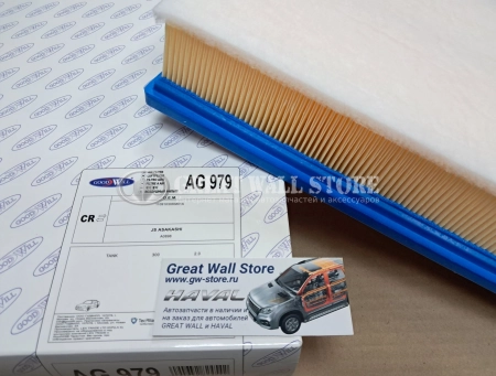 Фильтр воздушный Tank 300, 500 2л гибрид, Haval H5 (II 2023-), H9 (II 2024-), GW Poer KingKong (GOODWILL аналог 1109103XKM01A)