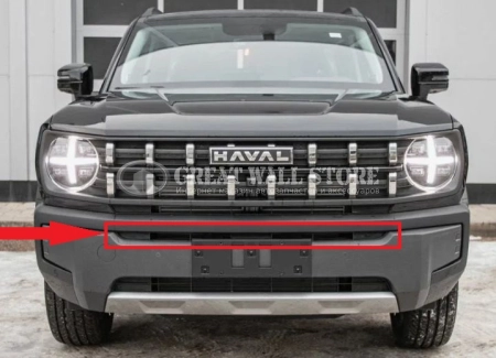 Решетка переднего бампера верхняя (кронштейн бампера центральный) Haval H3 (ОРИГИНАЛ)