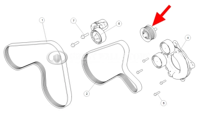 Ролик обводной приводного ремня Tank 500 V6 3л, 700 (ОРИГИНАЛ) Ролик обводной приводного ремня Tank 500 V6 3л, 700 (ОРИГИНАЛ)