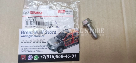Болт ролика ГРМ обводного (маленького) Haval H9 дизель, H5 II-поколение дизель (ОРИГИНАЛ)