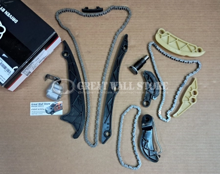 Комплект цепи ГРМ Haval 2.0T бензин H6 Coupe, H8, H9, F7,H5 II-поколение (GATES)