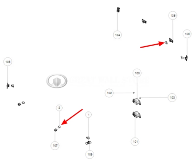 Датчик парктроника центральный Haval F7 II-поколения передний и задний, Tank 300 (ОРИГНИНАЛ)