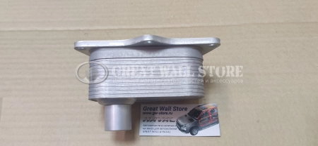 Радиатор масляный в сборе (теплообменник) Haval дв.4C20 H6 Coupe, H8, H9, F7, F7X (аналог)