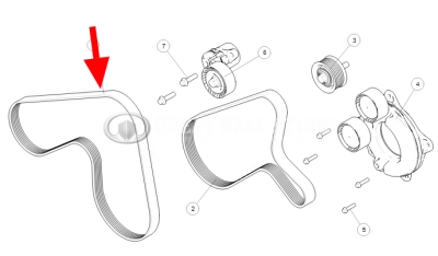 Ремень кондиционера TANK 500 V6 3л, 700 (ОРИГИНАЛ 6PK1199) Ремень кондиционера TANK 500 V6 3л, 700 (ОРИГИНАЛ 6PK1199)