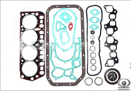 Комплект прокладок и РТИ двигателя 491QE (полный)
