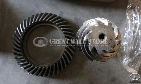 Комплект шестерен редуктора заднего моста (главная пара 4.55) Hover, Safe F1 (41:9)