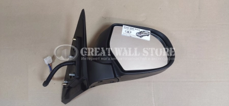 Зеркало боковое правое Hover H3 New, Derways Hower H3, H5, Haval H5 I-поколение (электроскладывание, 8 контактов) (аналог)