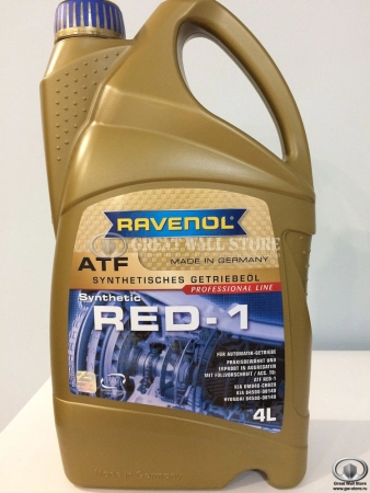 Масло трансмиссионное синтетическое "ATF RED-1" Ravenol 4л. (для АКПП HOVER H5ТД)