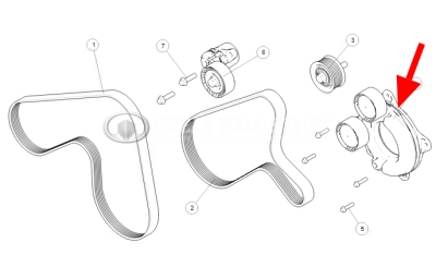 Натяжитель приводного ремня в сборе с роликами Tank 500 V6 3л, 700 (ОРИГИНАЛ) Натяжитель приводного ремня в сборе с роликами Tank 500 V6 3л, 700 (ОРИГИНАЛ)