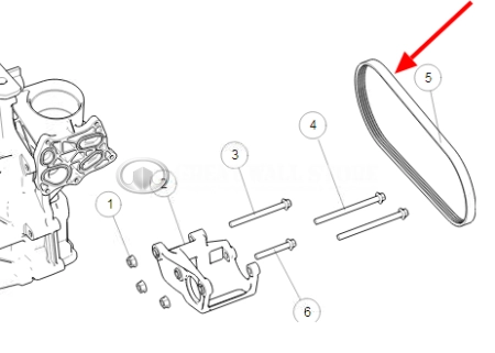 Ремень ГУРа GW Poer, Poer KingKong Дизель, Haval H5 II-поколение Дизель (ОРИГИНАЛ 4PK810)