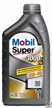Масло моторное синтетическое MOBIL SUPER 3000 X1 5W40 A3/B3/B4, SJ/SL/SM/SN (1л)