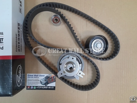 Комплект ГРМ Haval H9 Дизель, H5 II-поколение Дизель, GW Poer, Poer KingKong Дизель (ремень+3ролика) GATES