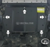 Защита картера и КПП (+ комплект крепежа) MOTODOR Сталь 2мм для Haval H6, F7, F7X, Hover H6 Защита картера и КПП (+ комплект крепежа) MOTODOR Сталь 2мм для Haval H6, F7, F7X, Hover H6