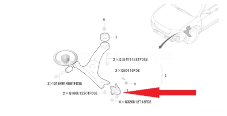 Шаровая опора HAVAL H2 (1шт ОРИГИНАЛ)