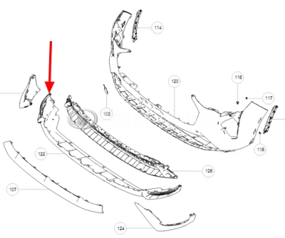 Бампер передний нижняя часть Haval Jolion c 2024г.в. (ОРИГИНАЛ)