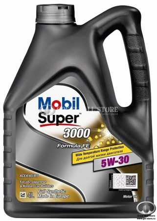 Масло моторное синтетическое MOBIL SUPER 3000 X1 5W30 A5/B5, SN/SL/CF (4л)