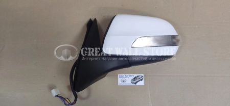 Зеркало боковое левое Hover H3 New, Derways Hower H3, H5, Haval H5 I-поколение (электроскладывание, 8 контактов) (аналог)