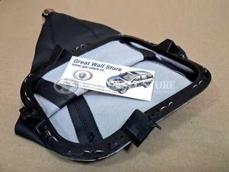 Чехол рычага КПП HOVER H3 (новый салон), H5 (бензин 5 ступ.КПП)