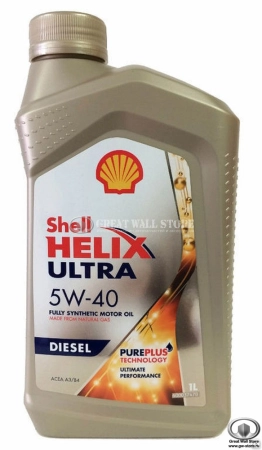Масло моторное синтетическое SHELL Helix Ultra DIESEL 5W40 A3/B3/B4 (1л)