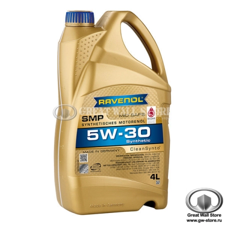 Масло моторное синтетическое RAVENOL SMP 5W-30 SN C3 (4л)