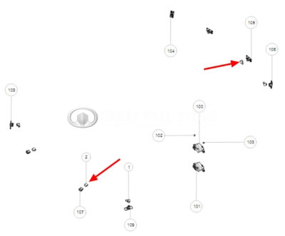 Датчик парктроника центральный Haval F7 II-поколения передний и задний, Tank 300 (ОРИГНИНАЛ)