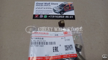 Колпачки маслосъемные (комплект 16 шт) Haval H2, H6 1.5T, Jolion 2WD, M6  (ОРИГИНАЛ)