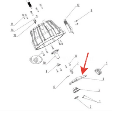 Вилка сцепления GW Poer KingKong Дизель (ОРИГИНАЛ)