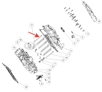 Болт ГБЦ Haval Dargo, Dargo X, F7 II-поколение 2л, Tank 500 Urban Гибрид (1шт ОРИГИНАЛ)