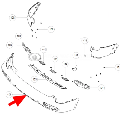 Бампер задний Haval Dargo (ОРИГИНАЛ)