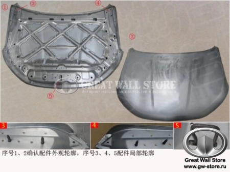 Капот Haval Jolion (Jorden аналог 8402120XST01A)