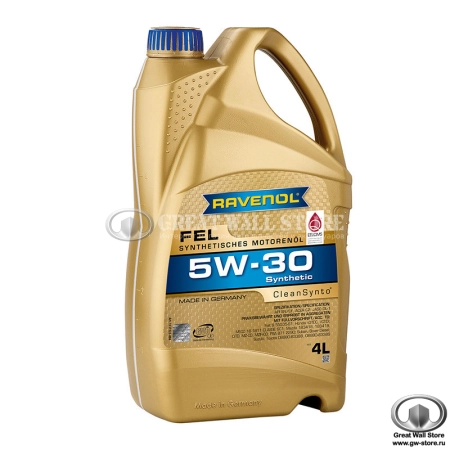 Масло моторное синтетическое RAVENOL FEL 5W-30 CF/SN, C2 (4л)