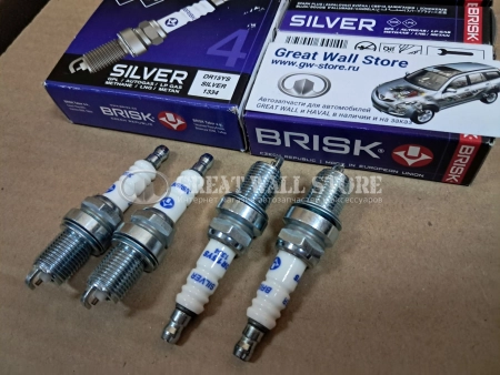 Свеча зажигания BRISK SILVER комплект для HOVER с ГБО