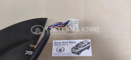 Зеркало боковое левое Hover H3 New, Derways Hower H3, H5, Haval H5 I-поколение (электроскладывание, 8 контактов) (аналог)