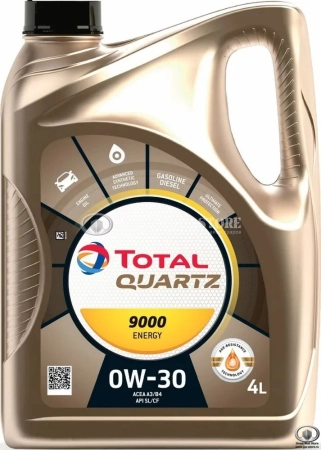 Масло моторное синтетическое TOTAL QUARTZ 9000 ENERGY 0W30 SL/CF, A3/B4 (4л)