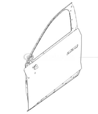 Дверь передняя левая Haval F7 II-поколение (ОРИГИНАЛ)