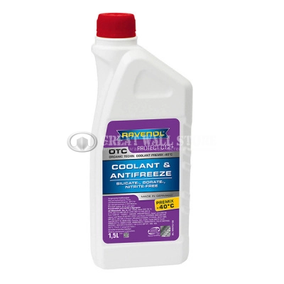 Антифриз RAVENOL OTC Protect C12+ Premix -40C готовый (1.5л)