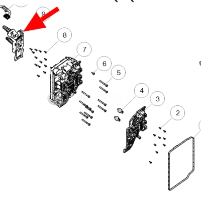 Блок датчиков сцепления преселективной коробки передач (КПП 7DCT-300) Haval Jolion, F7, F7X, Dargo, Dargo X, M6, H3 (ОРИГИНАЛ)