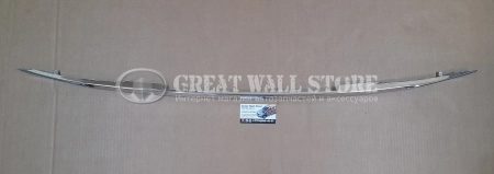 Накладка крышки багажника декоративная хромированная "сабля" Haval F7, F7X (аналог)