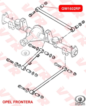 Втулка поперечной тяги VTR (к кузову) Hover, Safe F1